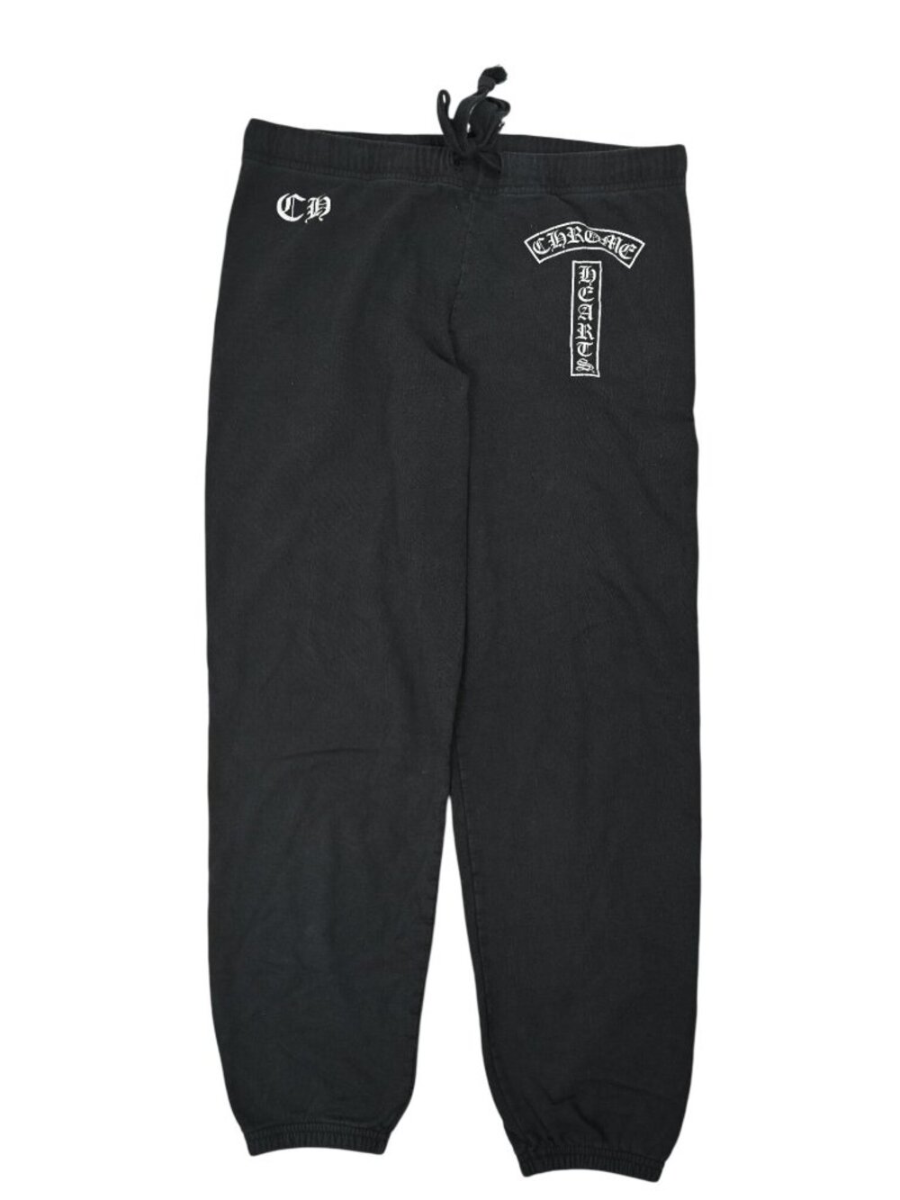 Chrome Hearts Logo T Bar Cross Scroll Sweatpants in Black